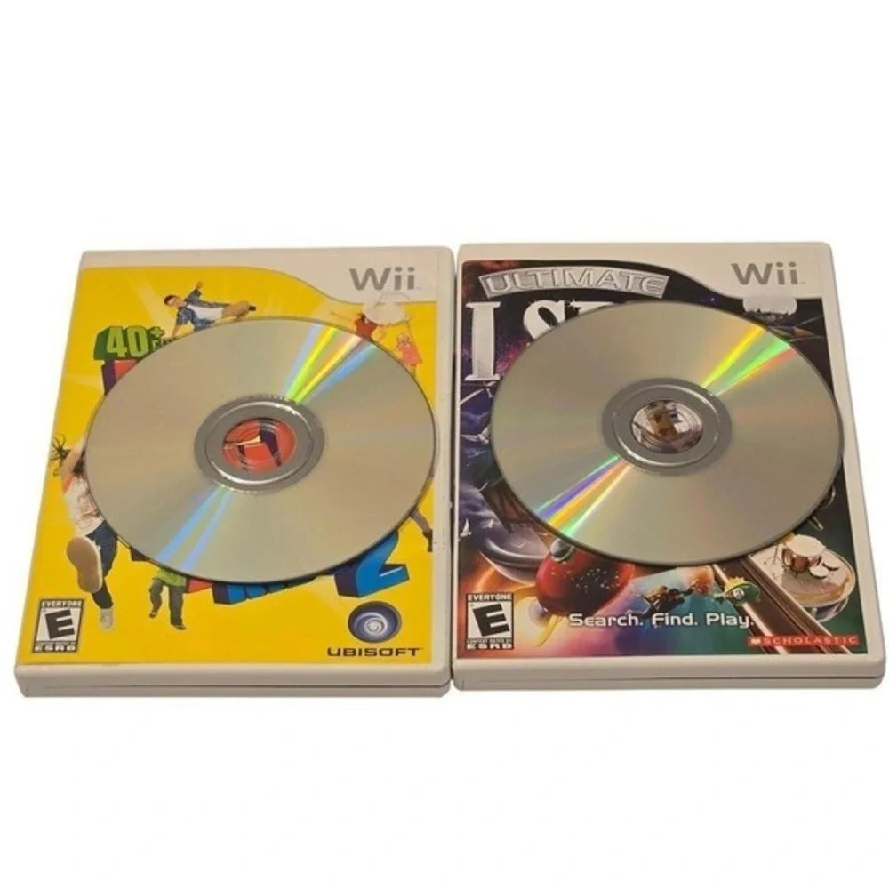 Nintendo Wii Game Bundle Just Dance Kids 2 I Spy Circus‎ Star Wild Ride